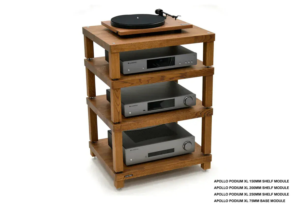 Atacama Apollo Podium 6 XL Dark Oak HiFi Rack