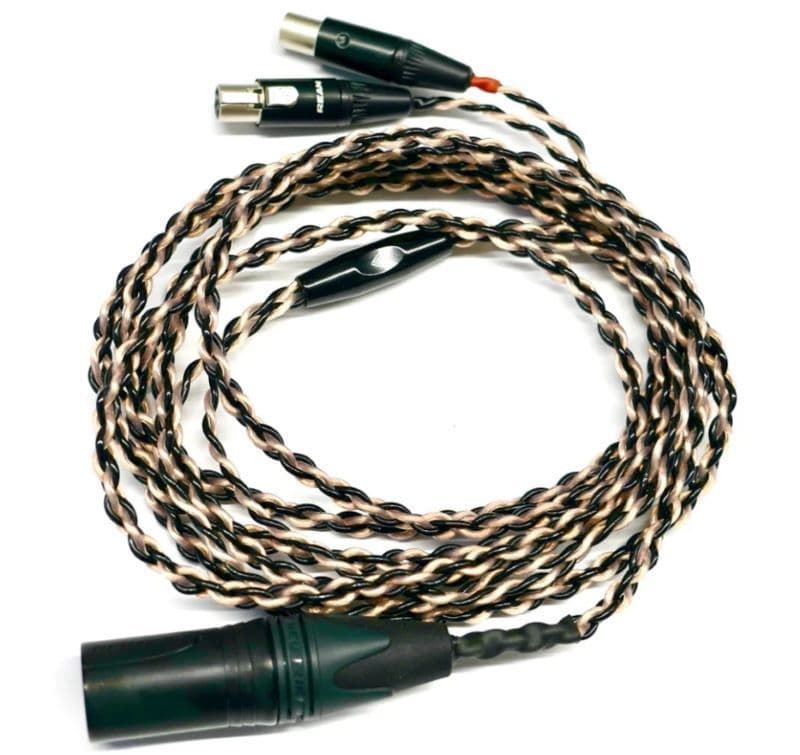 Audeze LCD Premium Braided Cable 4 Pin XLR Balanced 2x4pin Mini XLR to 4pin XLR
