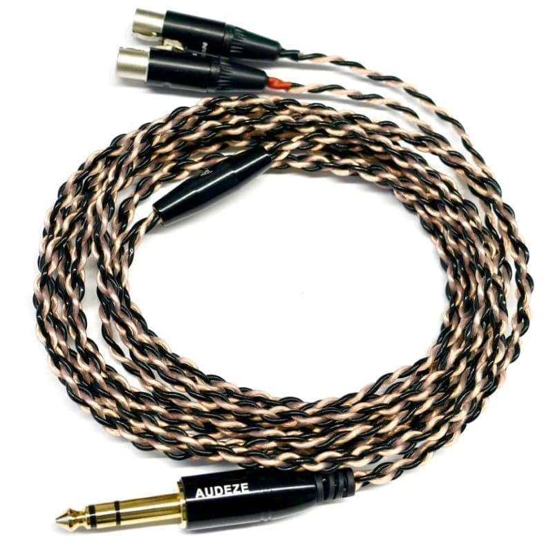 Audeze LCD Premium Braided Cable Single Ended 2x4pin Mini XLR To 6.3mm