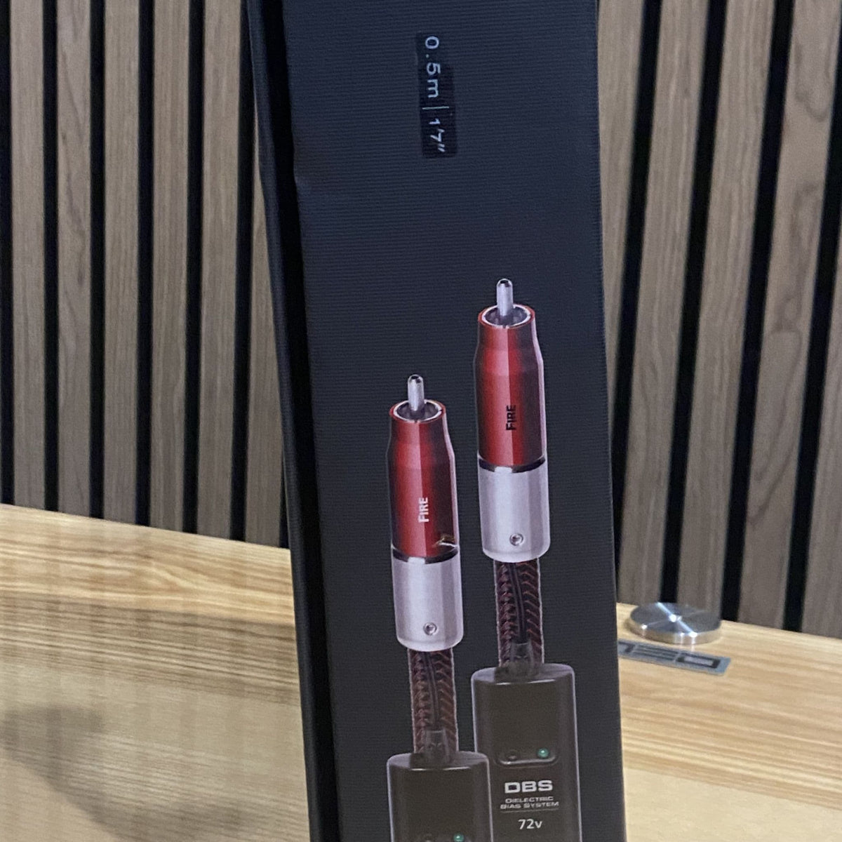 AudioQuest Fire Analogue Interconnect RCA DBS Cable Pair 0.5m