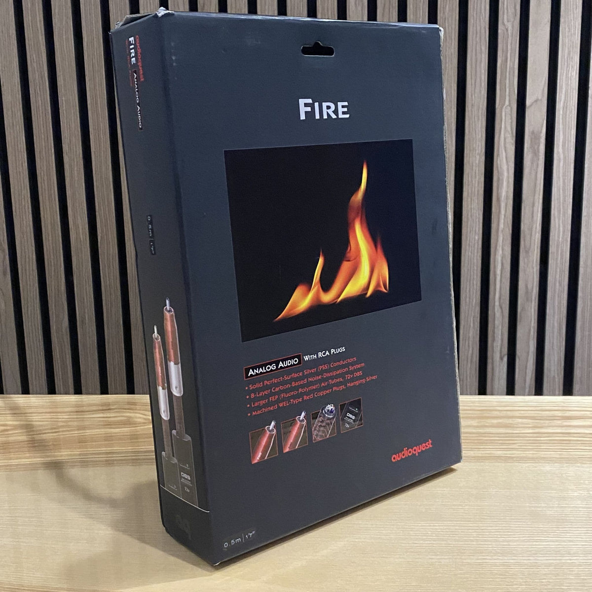AudioQuest Fire Analogue Interconnect RCA DBS Cable Pair 0.5m