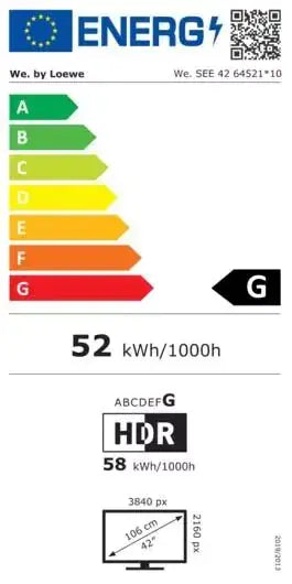 Loewe We. SEE 42" OLED DC Ultra HD (4K) Streaming TV - Coal Black