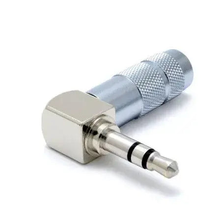 Oyaide P-3.5SRL Rhodium Plated Right Angled 3.5mm Jack Plug