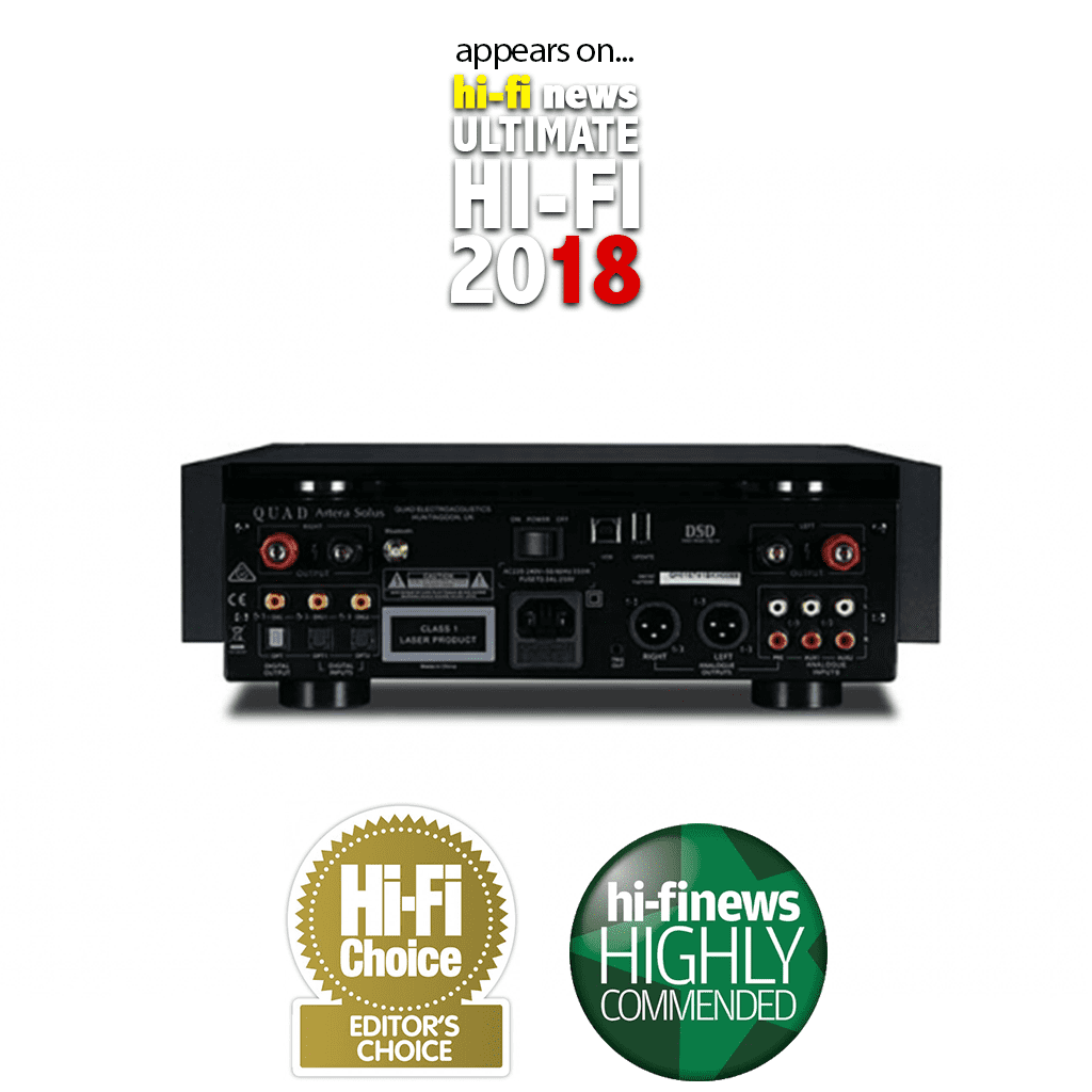 Quad Artera Solus CD/DSD DAC/Pre/Headphone/Bluetooth Streamer & Integrated Amplifier
