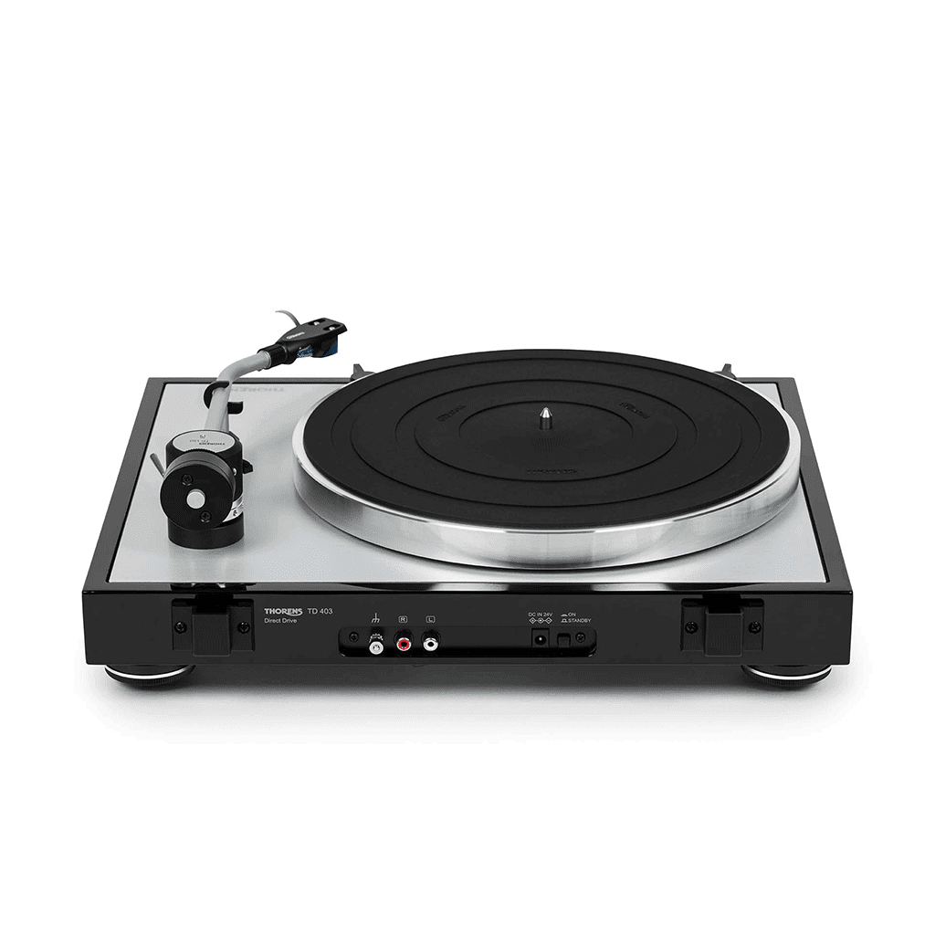 Thorens TD 403 DD Turntable + Project Optical Box E Phono + Toslink + Weight
