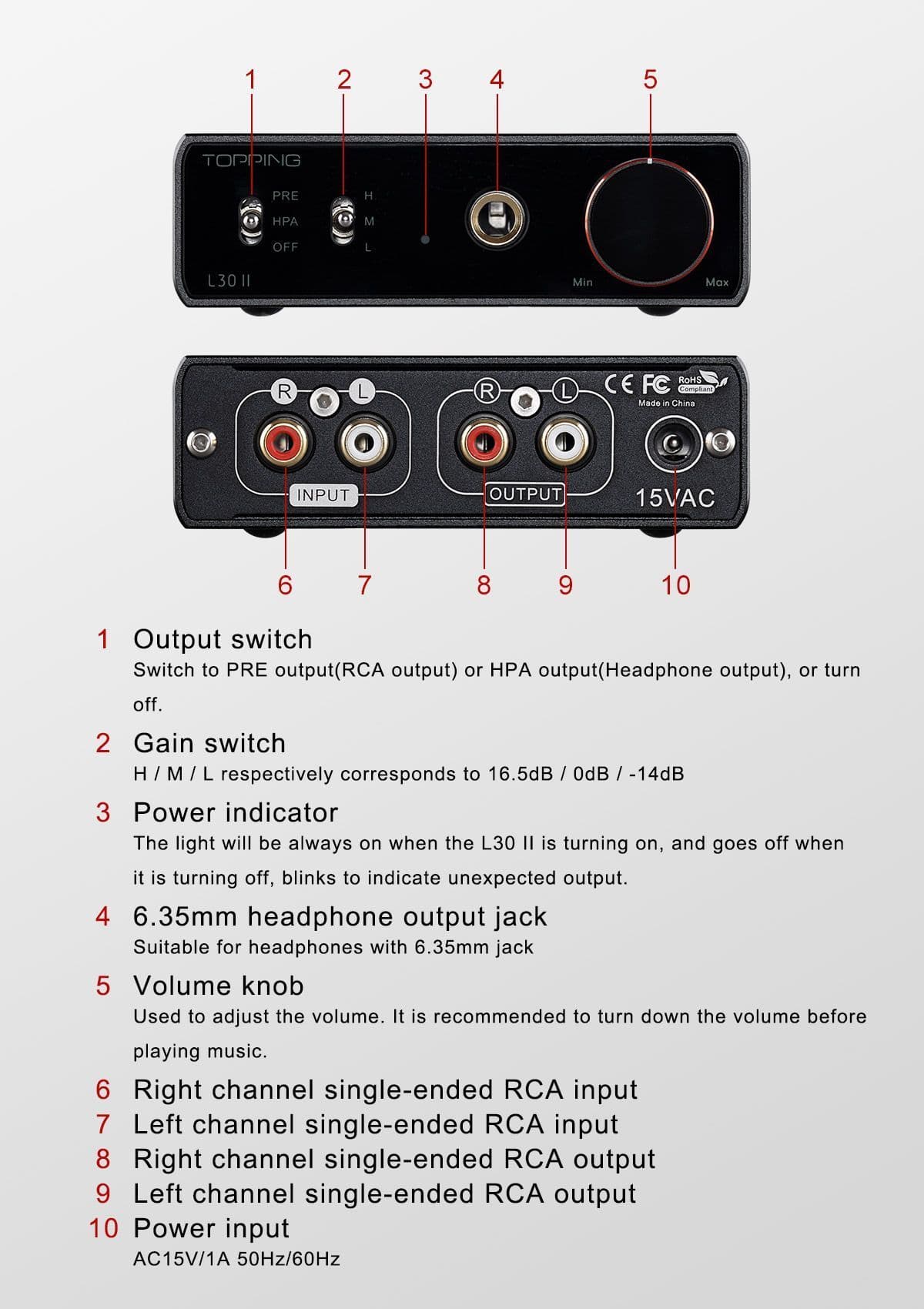 Topping L30II Headphone Amplifier