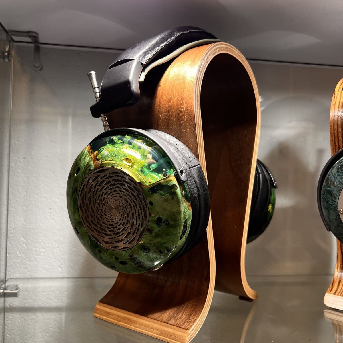 ZMF Verite Ltd - Stabilized Green Resin Flake Open Back Headphones